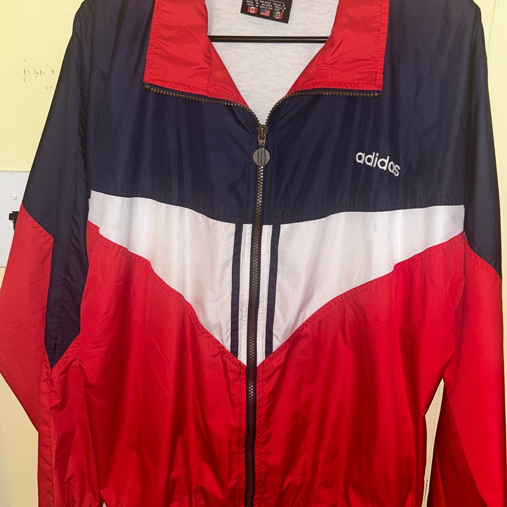 Adidas Red and White Jacket